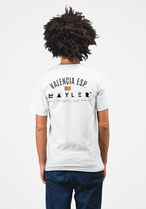 Camiseta Mayler Valencia Esp. Blanco Vintage