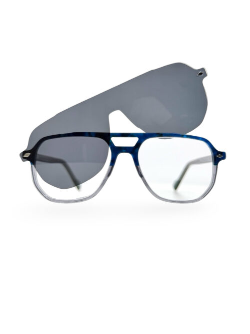 Posidonia Blue. Gafas Graduadas CLIP-ON magnético polarizado