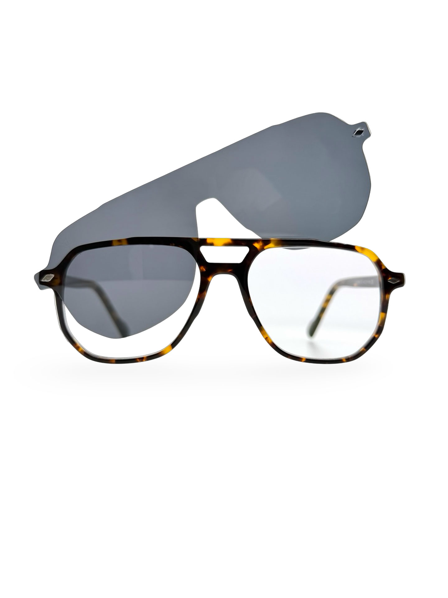 Posidonia Carey. Gafas Graduadas CLIP-ON magnético polarizado