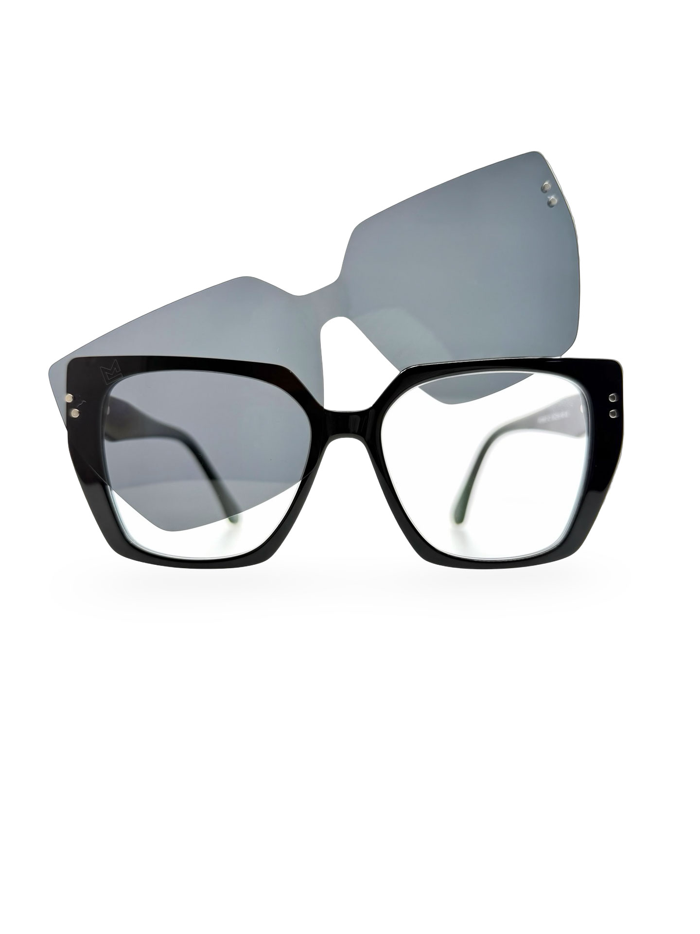 Thalassia Black. Gafas Graduadas CLIP-ON magnético polarizado