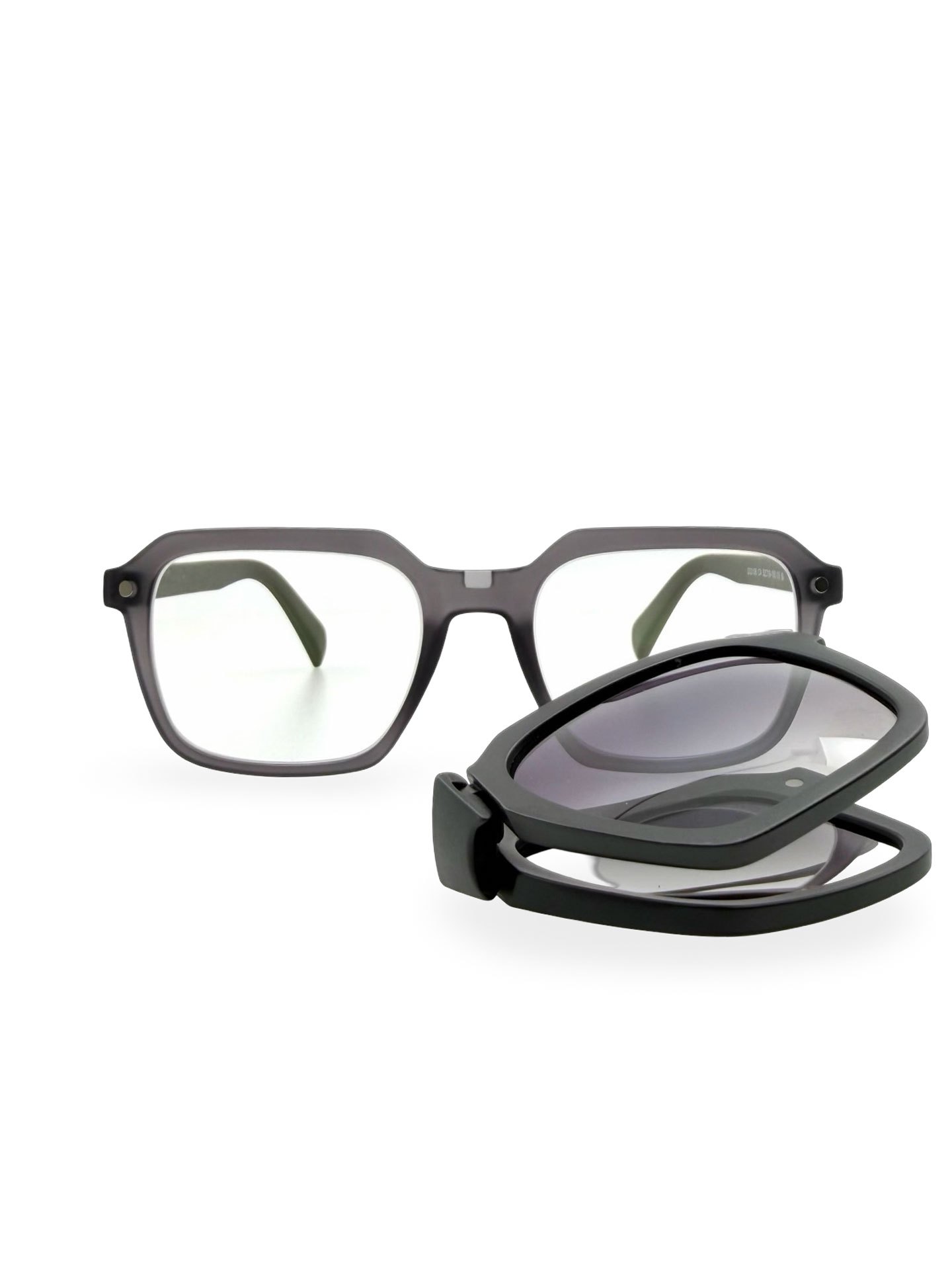 Zostera Black. Gafas Graduadas CLIP-ON magnético polarizado